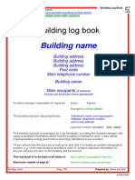 Building Log Book Template