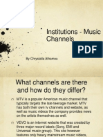 Institutions - Music Channels: by Chrystalla Athamou