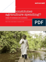 What Constitutes Agriculture Spending