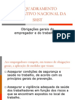 Enquadramento Legislativo Nacional Da SHST