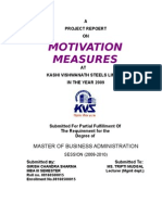 Motivation Measures: Master of Business Administration