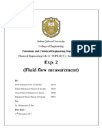 Fluid Flow Measurement Lab Report