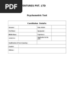 Download Psychometric Test Question Paper by Vertika Mittal SN192312091 doc pdf