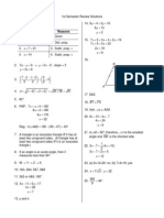 1st Semester Review Solutions