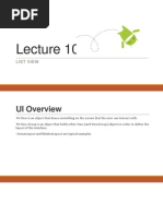 Lecture 10 ListView