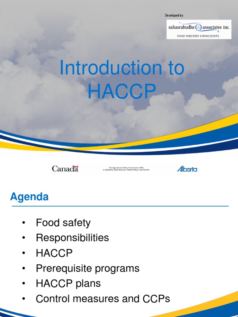 Introduction to HACCP Principles | PDF | Hazard Analysis And Critical ...