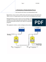 Ion Exchange or Deionisation or Demineralization Process: VSG & Ky 10/3/2008