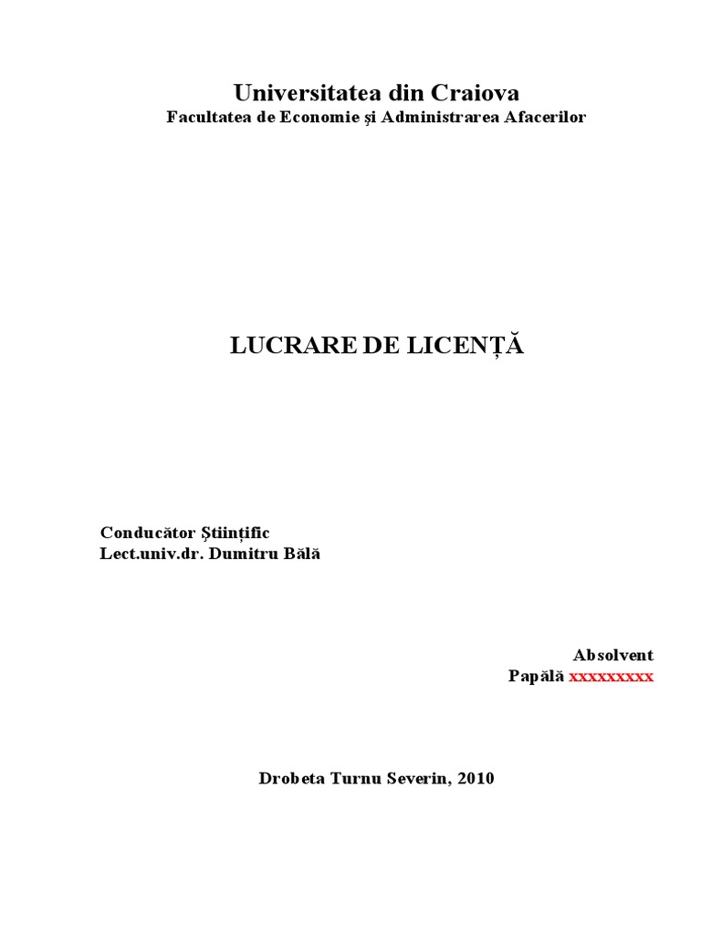 Lucrare De Licenta Ase