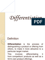 Differentiation Strategies