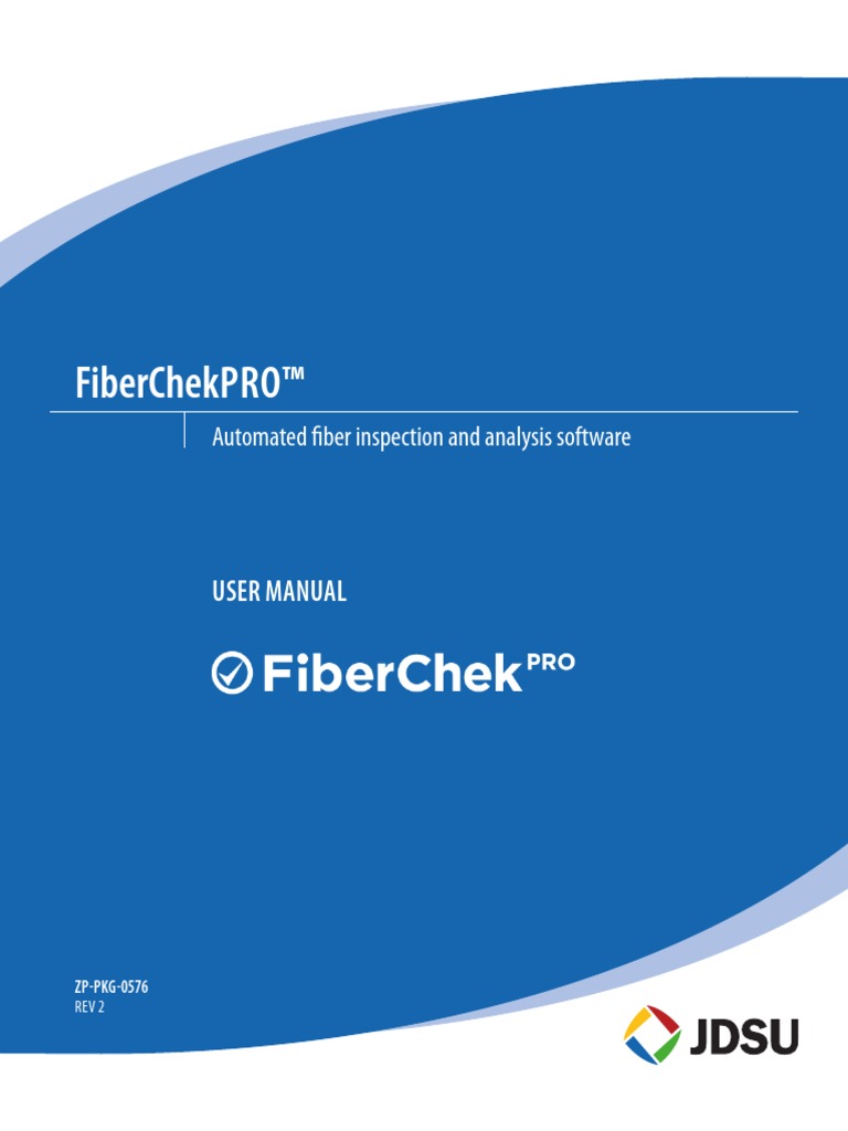 FiberChekPRO User Manual - Rev2 PDF | PDF | Optical Fiber | Usb