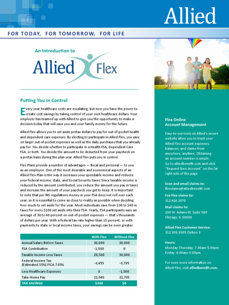 intro to allied flex brochure Debit Card Over The Counter Drug