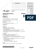 Physics Unit 2 Question Paper