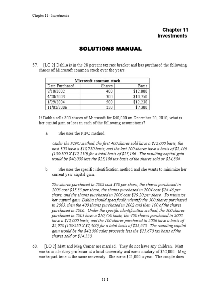 CH 11 Solutions | PDF