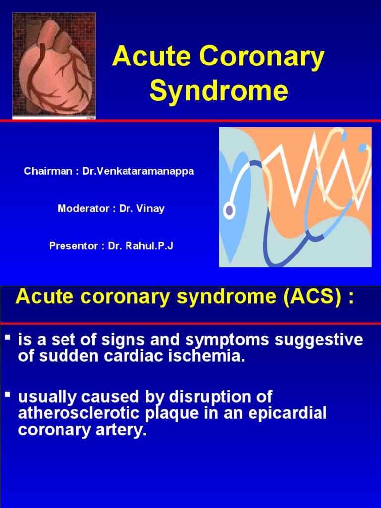Acute Coronary Syndrome Overview | PDF | Myocardial Infarction ...