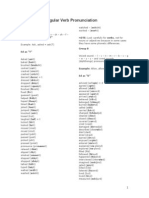 Regular Verbs Pronunciation Rules