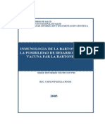 Inmunologia de La Bartonelosis Y La Posibilidad de Desarrollar Una Vacuna Par La Bartonelosis