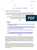 PROGRAMME OF ACTIVITIES FOR THE INTERNATIONAL DECADE OF THE WORLD'S INDIGENOUS PEOPLE (1995-2004) (para. 4), General Assembly resolution 50/157 of 21 December 1995, annex. - Indigenous No.9 E