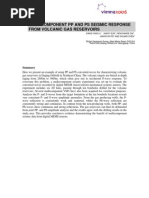 Multicomponent PP and Ps Seismic Response From Volcanic Gas Reservoirs