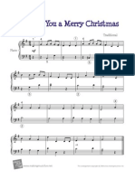 We Wish You A Merry Christmas - Piano