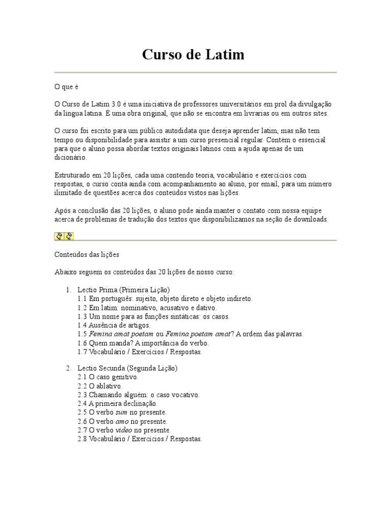 Dicionário Latim, PDF, Latim