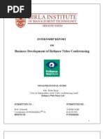 Download RELIANCE COMMUNICATIONS - VIDEO CONFERENCING by ashwinipatkur SN19240999 doc pdf