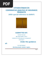 Download comparative analysis of different insurance products by gsaraogi SN19242256 doc pdf
