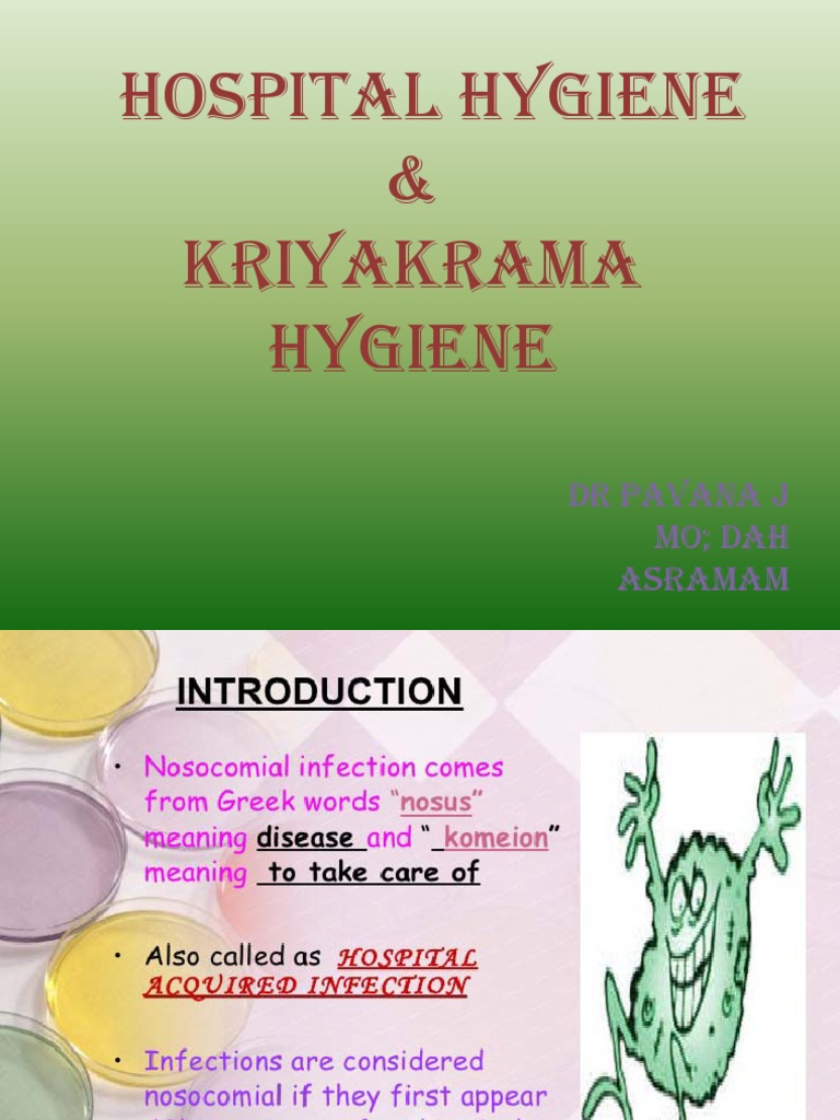 Hospital Hygiene Ppt Hygiene Hand Washing