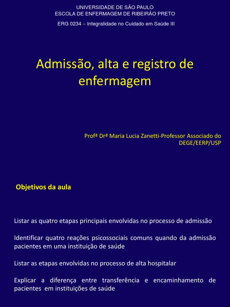 Exemplos de Registro de Enfermagem