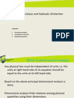 Dimensional Analysis and Hydraulic Similarities