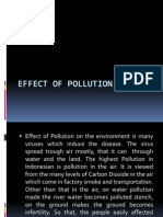 Effect of Pollution