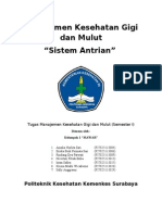 Tugas Manajemen Kesehatan Gigi Dan Mulut - Sistem Antrian