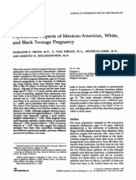 Psychosocial Aspects of Mexican-American, and Black Teenage Pregnancy