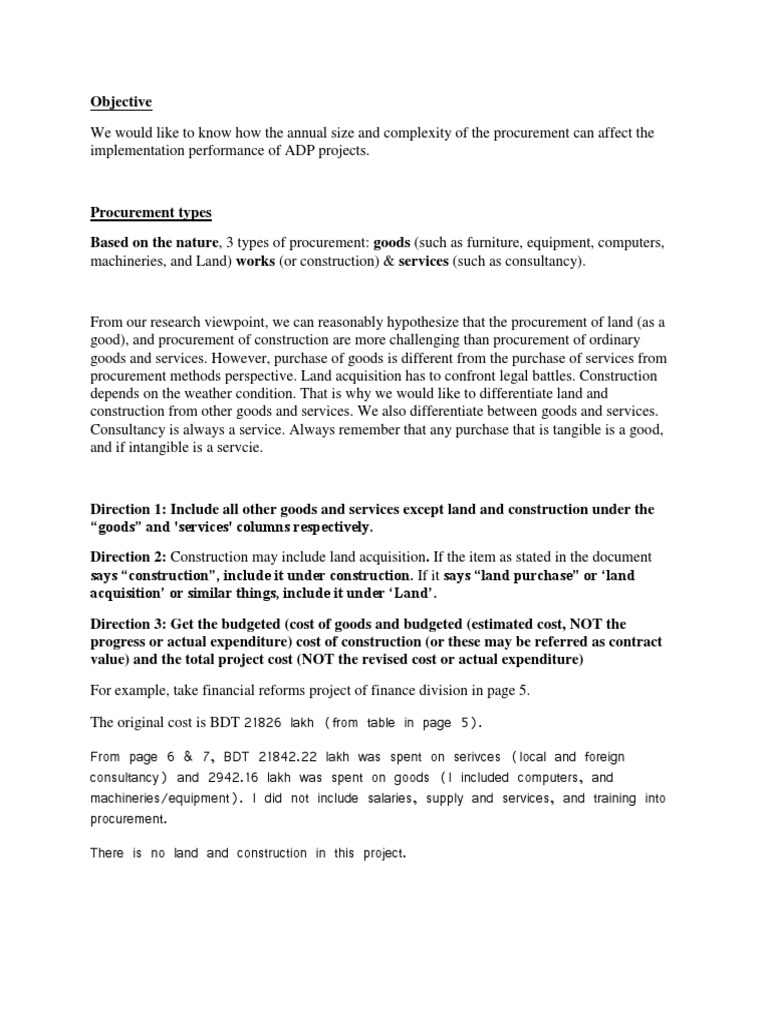Impact of Procurement on ADP Project Performance | PDF | Procurement | Cost