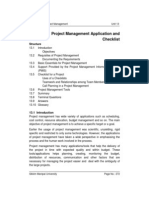 Unit 13 Project Management Application and Checklist: Structure
