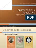 Objetivos de La Publicidad