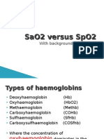 SaO2 Versus SpO2