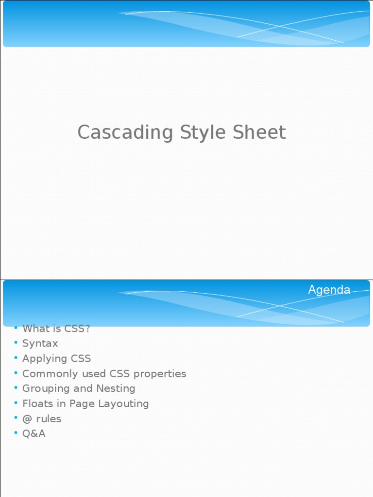 CSS Fundamentals and Application Guide | PDF | Cascading Style Sheets ...