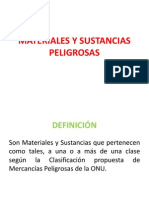 Materiales y Sustancias Peligrosas