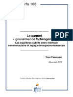 Le Paquet Gouvernance Schengen : Les Équilibres Subtils Entre Méthode Communautaire Et Logique Intergouvernementale