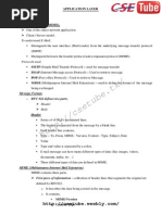 To Understand E-Mail,: Application Layer