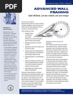 Advanced Wall Framing