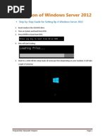 Installation of Windows Server 2012