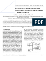 Ijret - Analysis of Power Quality Improvement in Grid Connected Wind Driven Induction Generator at Various Load Conditions