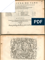 Albert de Rippe Qvart Livre Tabulature de Luth 1553