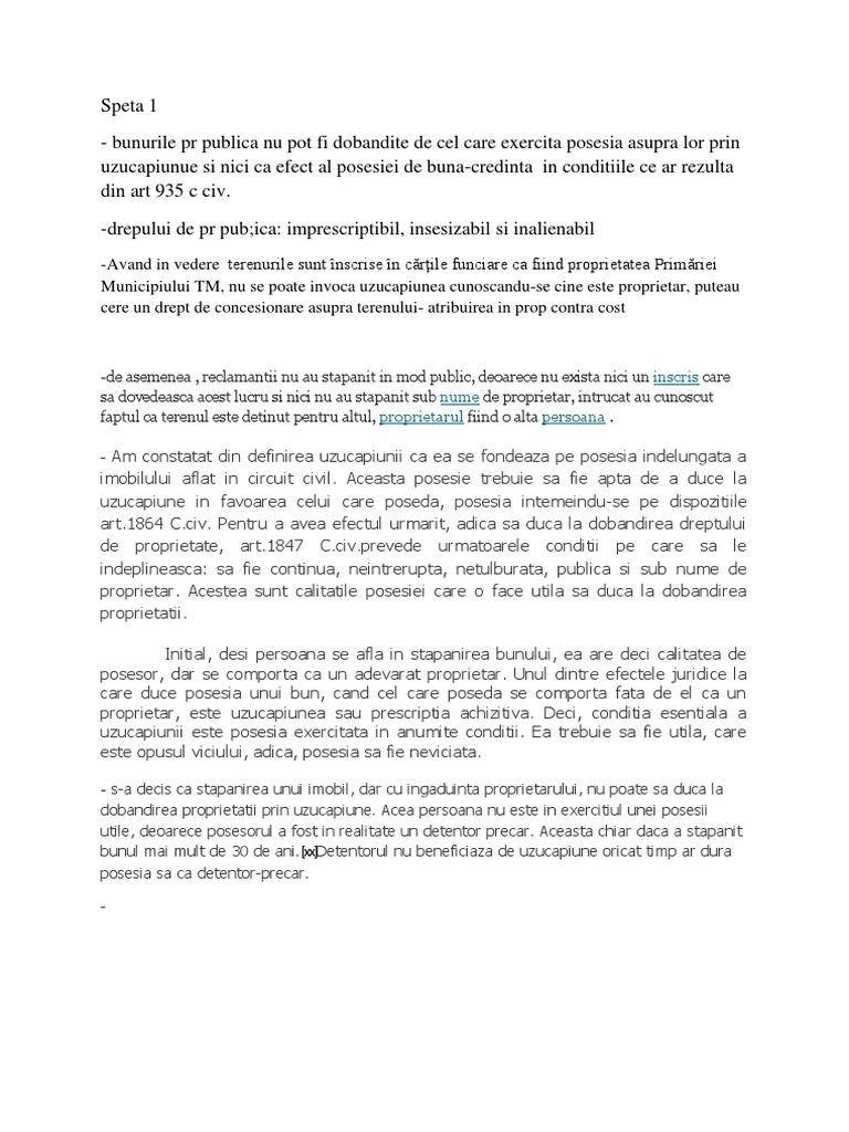 Cerere de Intampinare | PDF