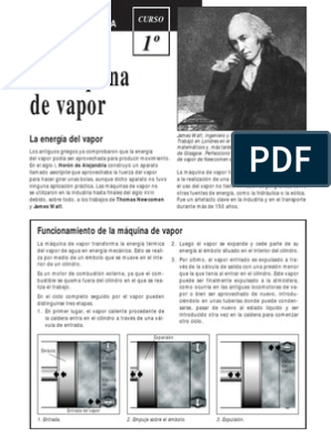 Maquina de Vapor | PDF | Máquina de vapor | James Watt
