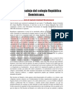 declaración desalojo colegio republica dominicana