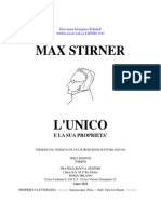 Max Stirner L'unico e La Sua Proprietà