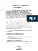 14 Principles of Management