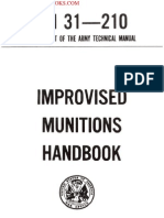 1969 US Army Vietnam War Improvised Munitions Handbook 255p